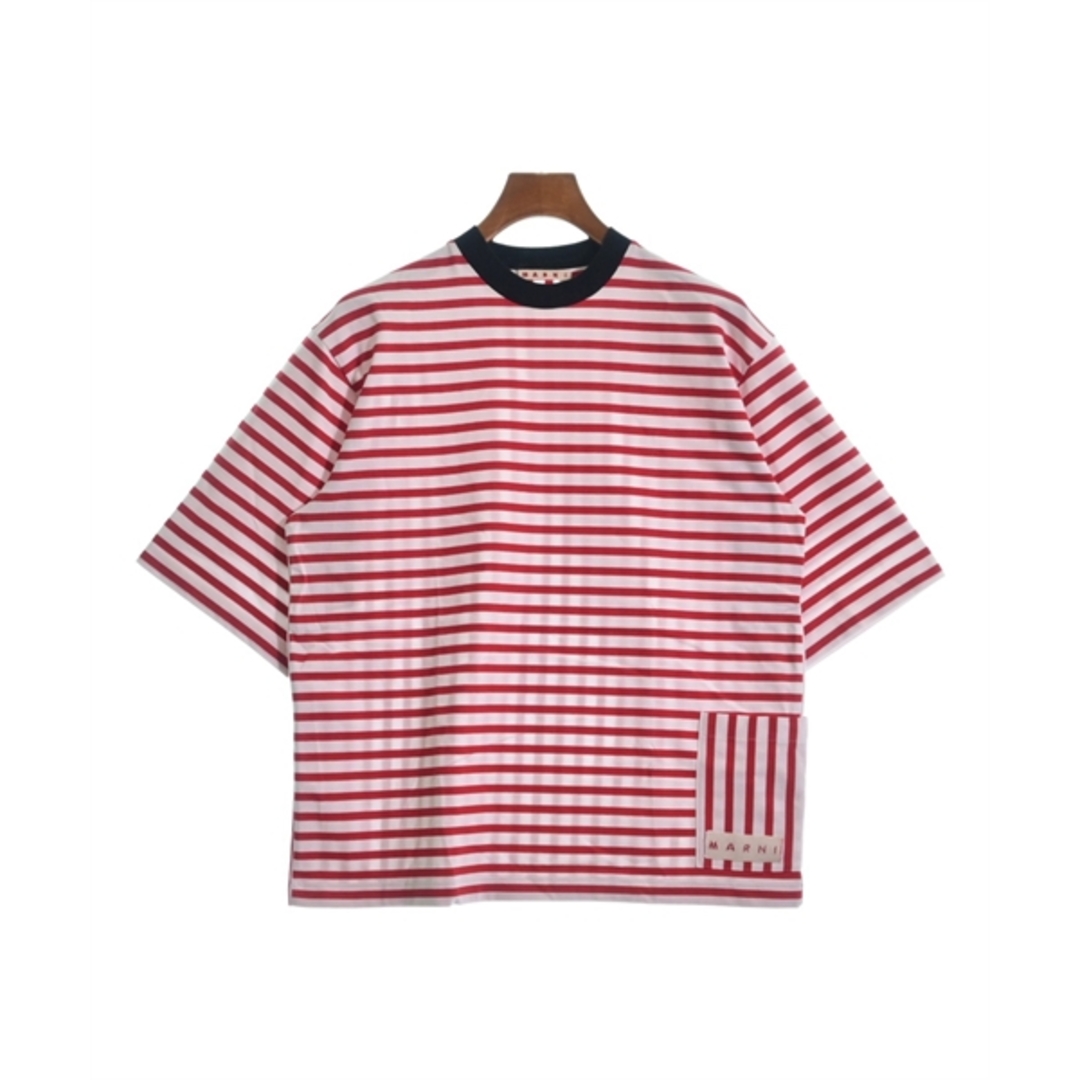 MARNI マルニ Tシャツ・カットソー 46(M位) 赤x白(総柄) 【古着】