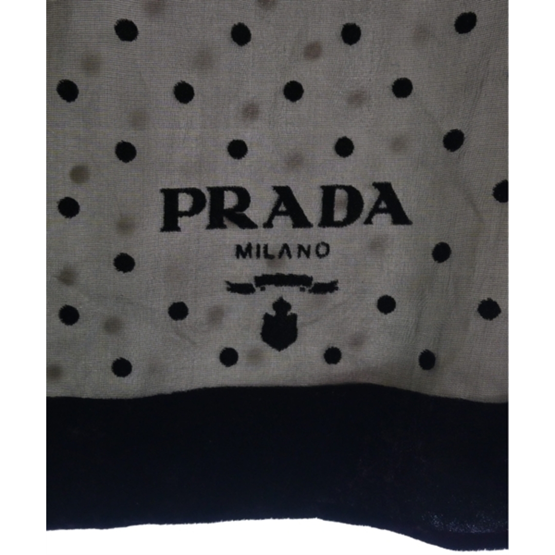PRADA プラダ ひざ丈スカート 黒(ドット) 38(S位) 4103724F0155 PRADA - PRADA プラダ ひざ丈スカート 38(S位) 黒(ドット