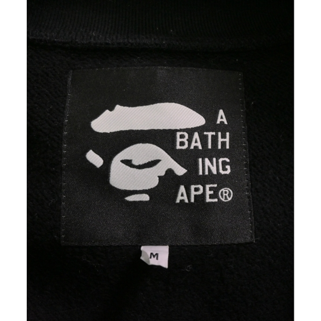 A BATHING APE(アベイシングエイプ)のA BATHING APE アベイシングエイプ スウェット M 黒 【古着】【中古】 メンズのトップス(スウェット)の商品写真