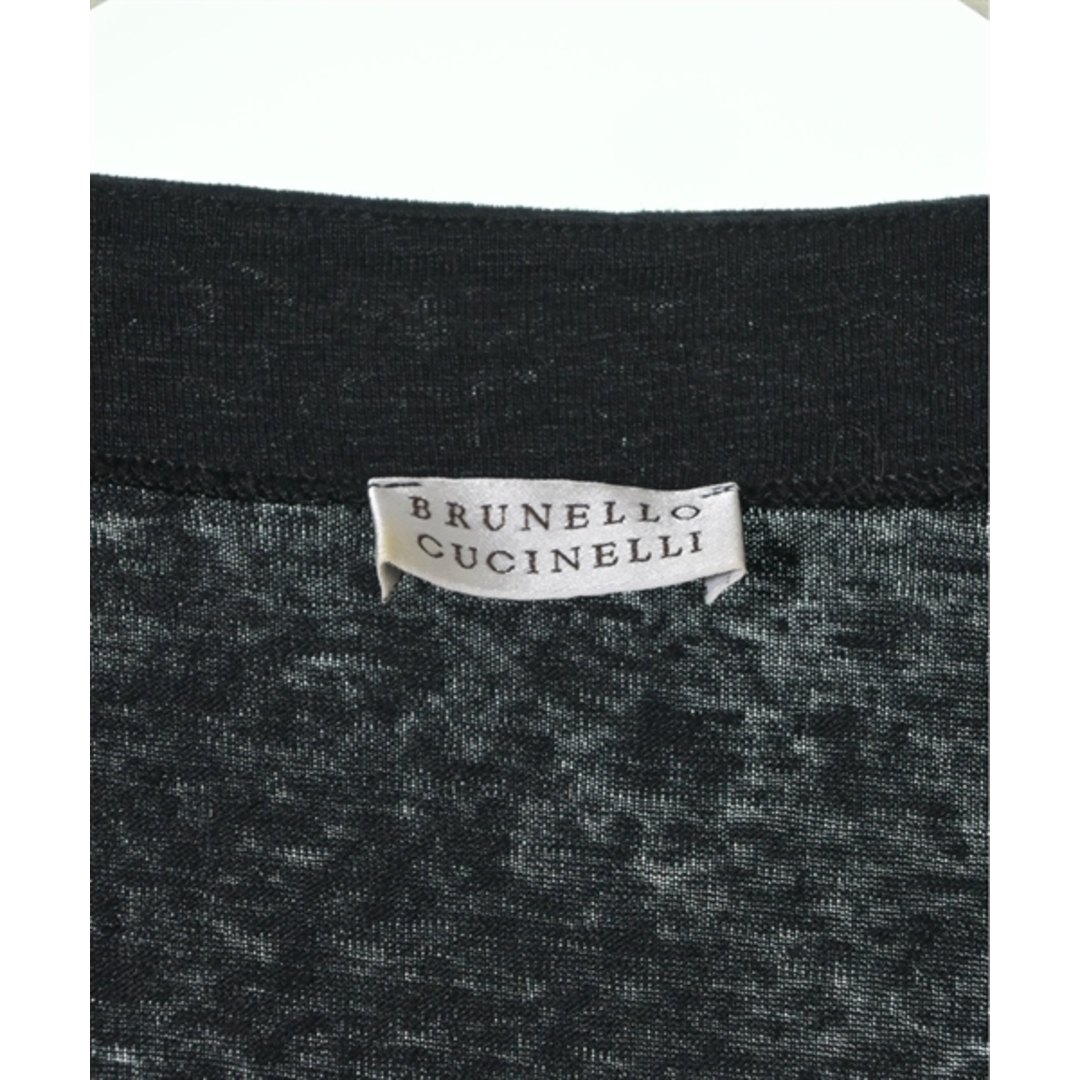 BRUNELLO CUCINELLI(ブルネロクチネリ)のBRUNELLO CUCINELLI Tシャツ・カットソー XL 黒 【古着】【中古】 レディースのトップス(カットソー(半袖/袖なし))の商品写真