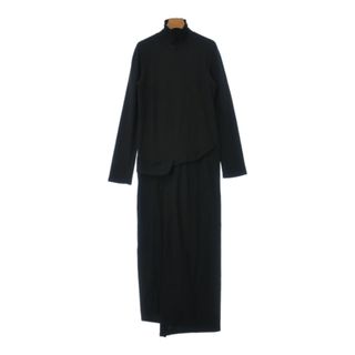 ヨウジヤマモト(Yohji Yamamoto)のYOHJI YAMAMOTO ヨウジヤマモト ワンピース 2(S位) 黒 【古着】【中古】(ひざ丈ワンピース)