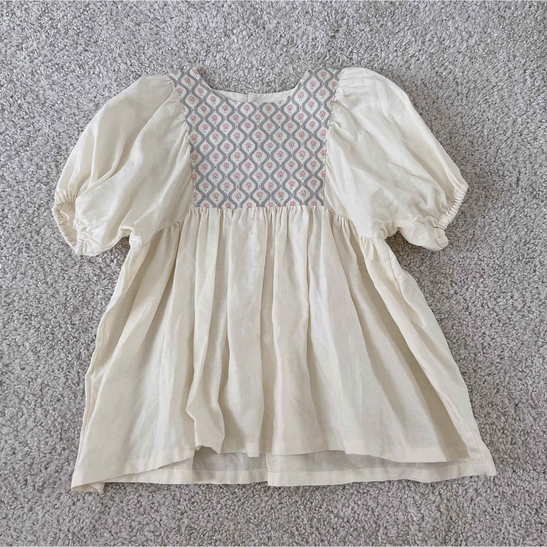 ハンドメイド カルム チュニック リバティ 110 キッズ/ベビー/マタニティのキッズ服女の子用(90cm~)(ブラウス)の商品写真