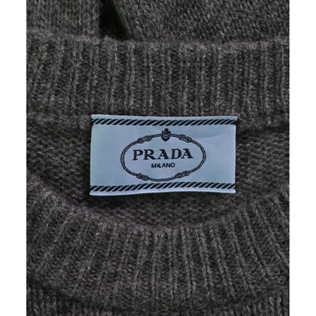 PRADA(プラダ)のPRADA プラダ ニット・セーター 36(XS位) グレー 【古着】【中古】 レディースのトップス(ニット/セーター)の商品写真
