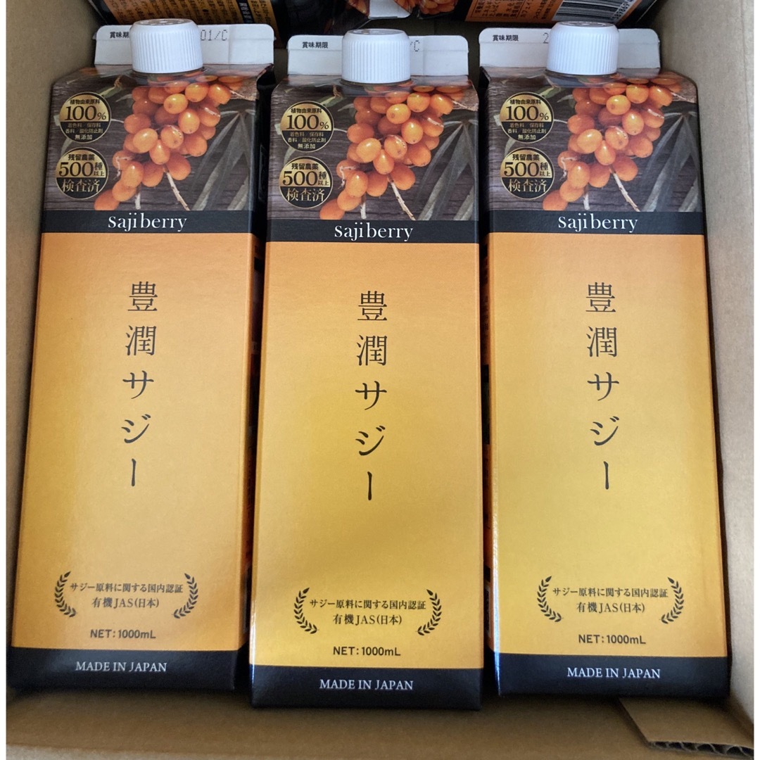 フィネス　豊潤サジー　1，000ml×３本