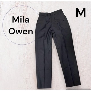 ミラオーウェン(Mila Owen)の【Mila Owen】ブラックパンツ.1(M)size(カジュアルパンツ)