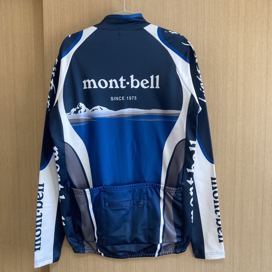 mont bell(モンベル)のモンベル/サイクルジャージ/長袖/ブルー系/Mサイズ スポーツ/アウトドアの自転車(ウエア)の商品写真