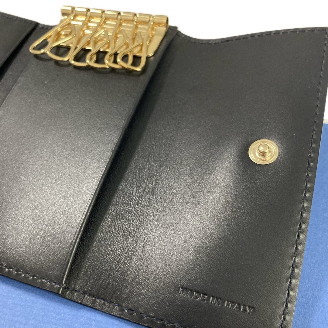 Smythson(スマイソン)の新品 定価2.8万 SMYTHSON Panama キーケース　ブラック メンズのファッション小物(キーケース)の商品写真