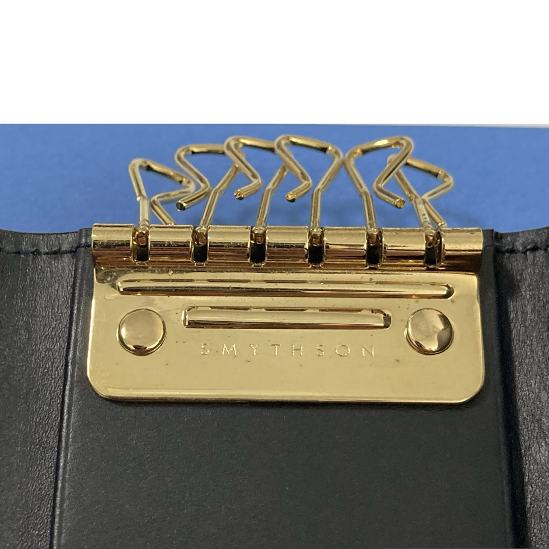 Smythson(スマイソン)の新品 定価2.8万 SMYTHSON Panama キーケース　ブラック メンズのファッション小物(キーケース)の商品写真