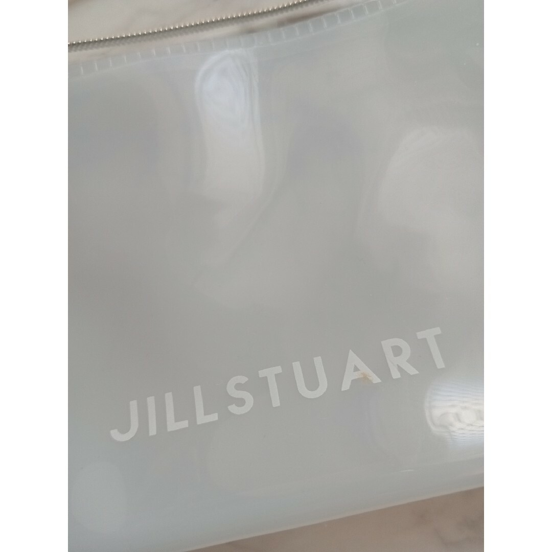JILLSTUART(ジルスチュアート)のジル・スチュアート　ホワイト　クリアポーチ　ケース　雑誌付録 レディースのファッション小物(ポーチ)の商品写真
