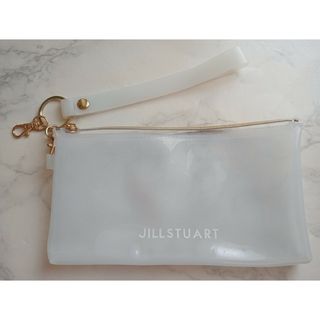 JILLSTUART - ジル・スチュアート　ホワイト　クリアポーチ　ケース　雑誌付録