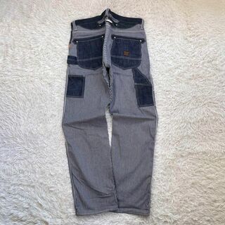 バンソン(VANSON)の【極美品】バンソン/VANSON デニム ペインター パンツ　ヒッコリー　ロゴ(ワークパンツ/カーゴパンツ)