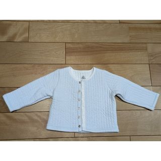 プチバトー(PETIT BATEAU)の美品☆プチバトー　ベビー　アウター　カーディガン　12m　74cm(カーディガン/ボレロ)