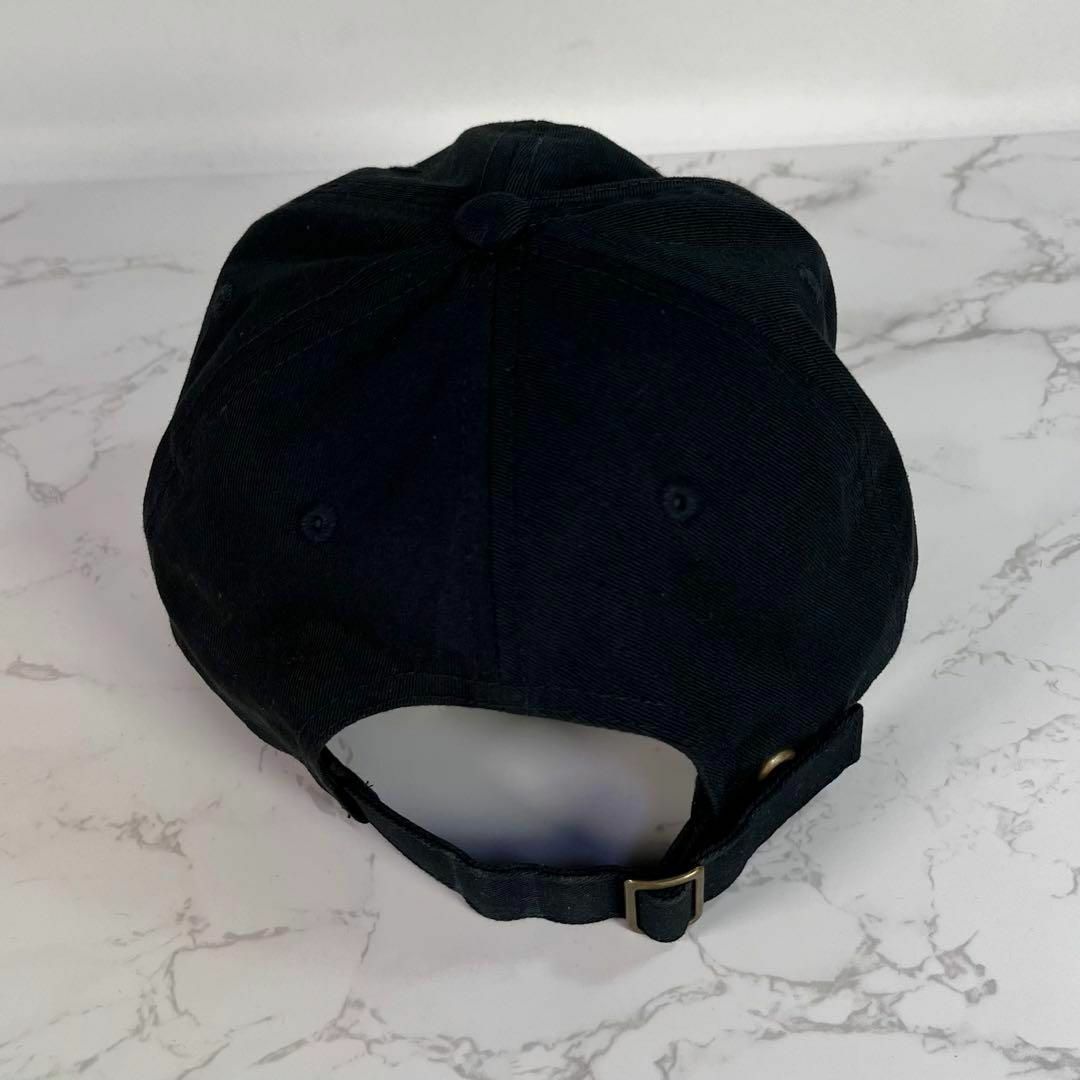 直売割 【美品】ステューシー/STUSSY キャップ 帽子　折れクラウン&ロゴ　刺繍　黒
