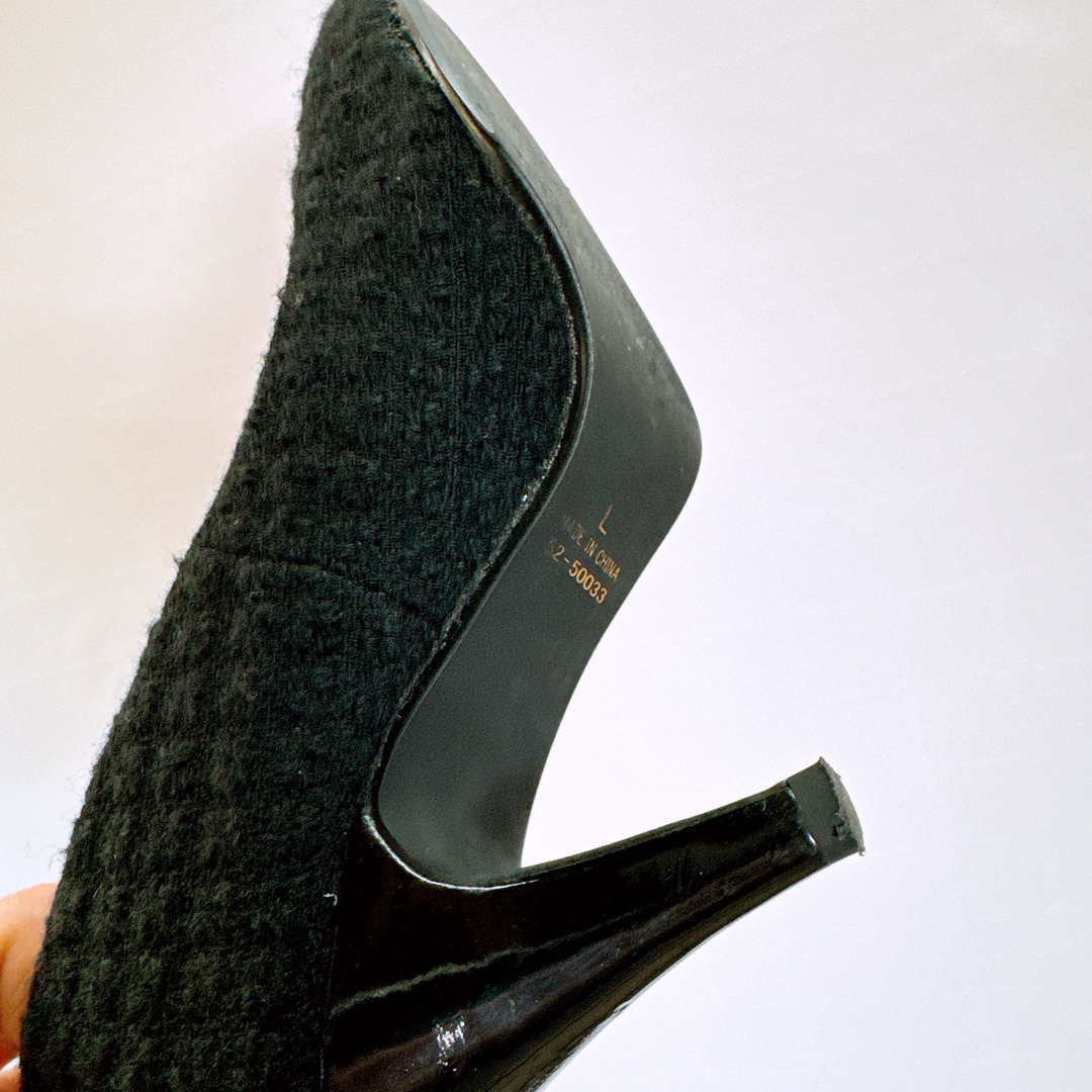 パンプス二足セット　スエードパンプス　ツイードパンプス　ピンヒール レディースの靴/シューズ(ハイヒール/パンプス)の商品写真