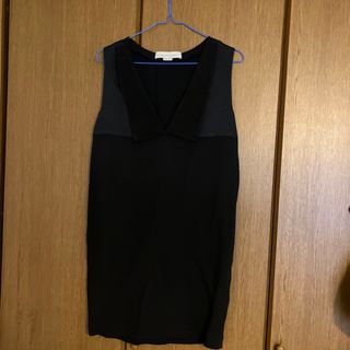 ステラマッカートニー(Stella McCartney)のSTELLA McCARTNEY(ステラ マッカートニー)  ブラックミニドレス(ミニワンピース)