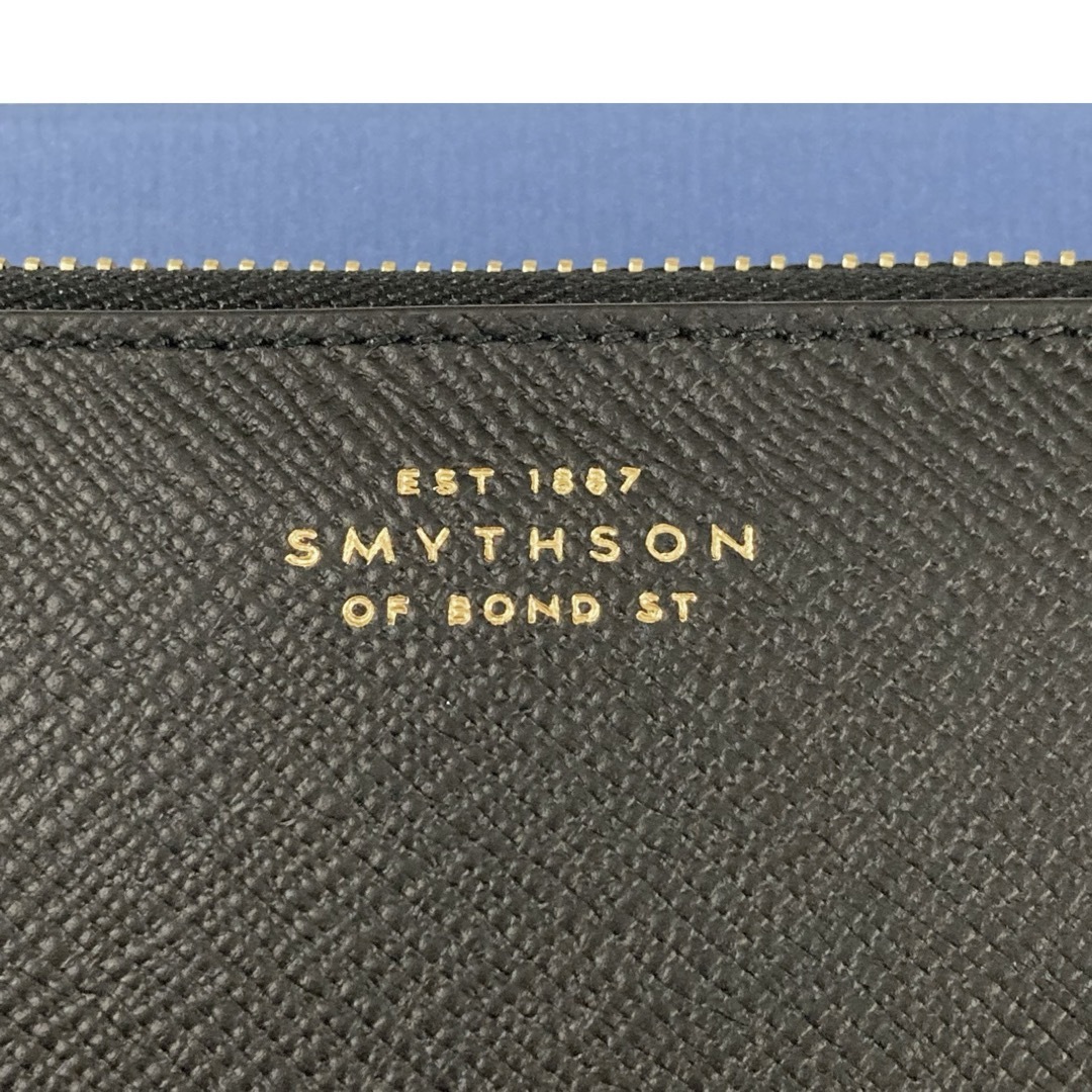 Smythson(スマイソン)の新品 定価5.6万 SMYTHSON Panama Zip Wallet 黒 メンズのファッション小物(長財布)の商品写真