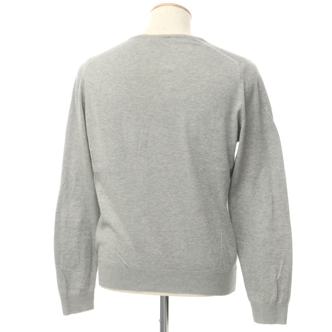 JOHN SMEDLEY(ジョンスメドレー)の【中古】ジョンスメドレー JOHN SMEDLEY ハイゲージコットン クルーネックニット グレー【サイズM】【メンズ】 メンズのトップス(ニット/セーター)の商品写真