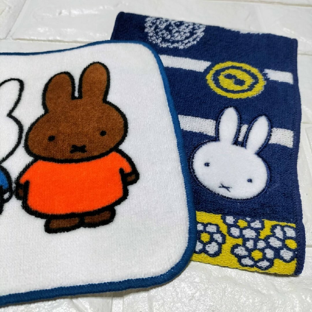 新品 miffy ミニタオルハンカチ ２枚組 ミッフィー ブルーナ 西川リビング | フリマアプリ ラクマ