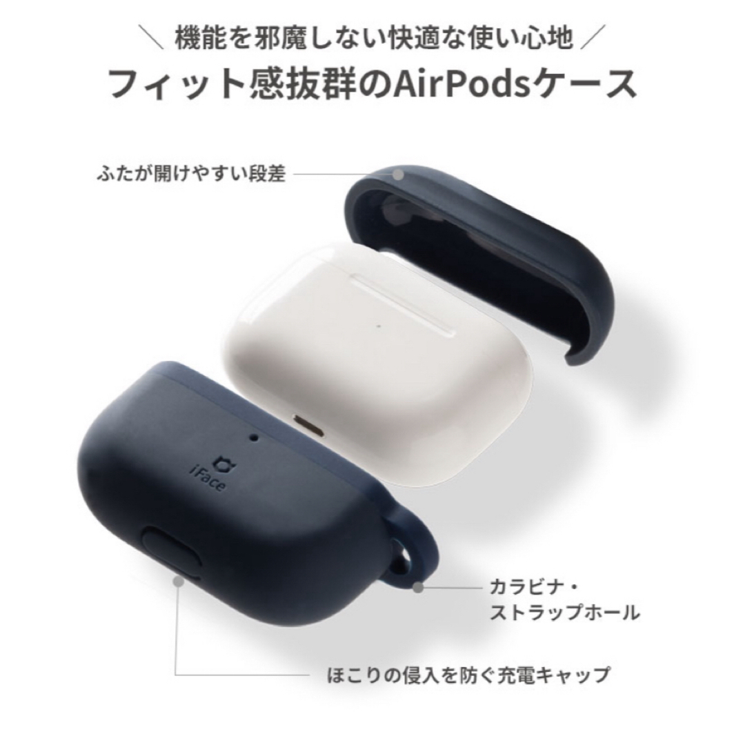 Hamee(ハミィ)のAirPods 第3世代  シリコンケース iFace Grip On カーキ スマホ/家電/カメラのオーディオ機器(ヘッドフォン/イヤフォン)の商品写真