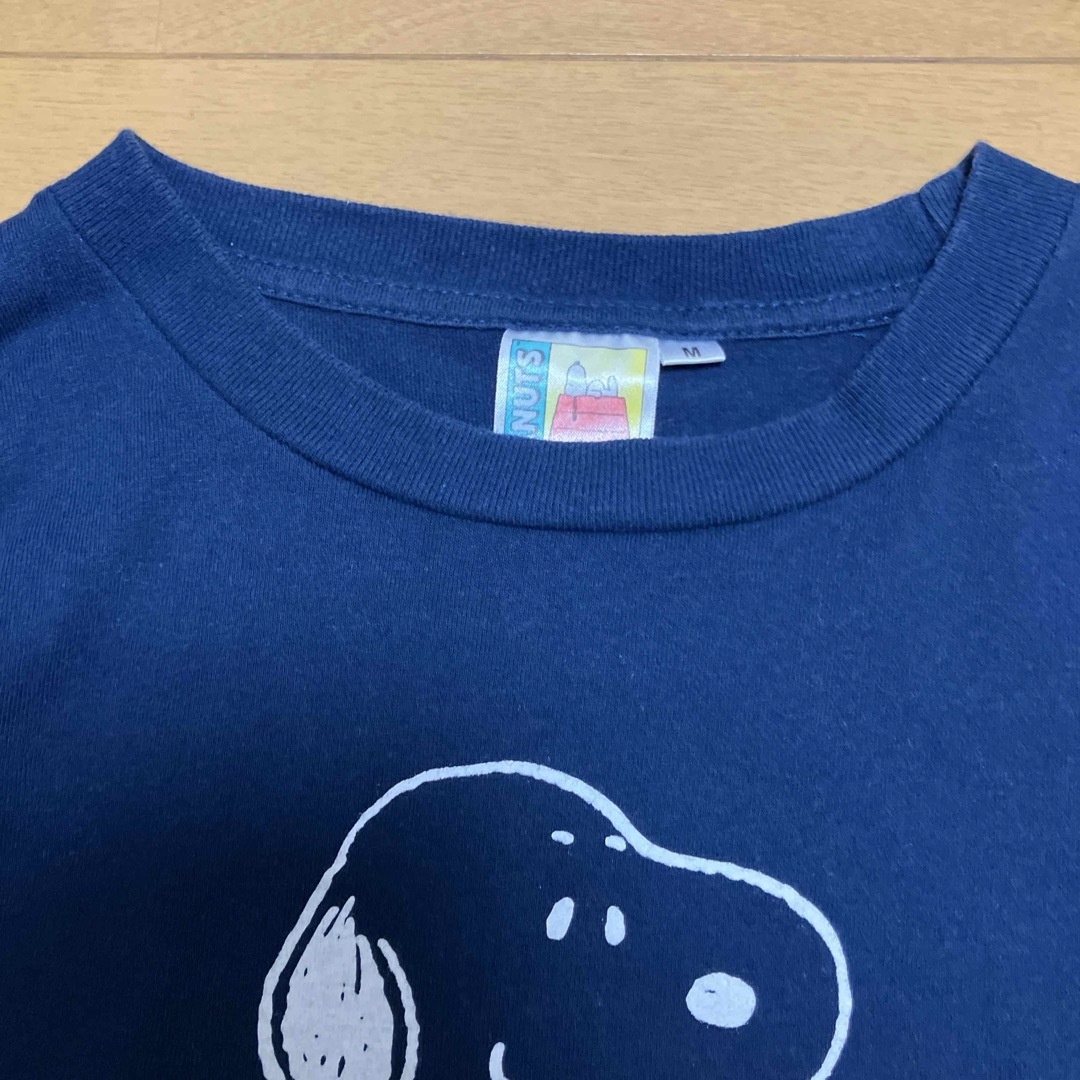 PEANUTS(ピーナッツ)のTシャツ　七分袖　ネイビー　スヌーピー レディースのトップス(Tシャツ(長袖/七分))の商品写真