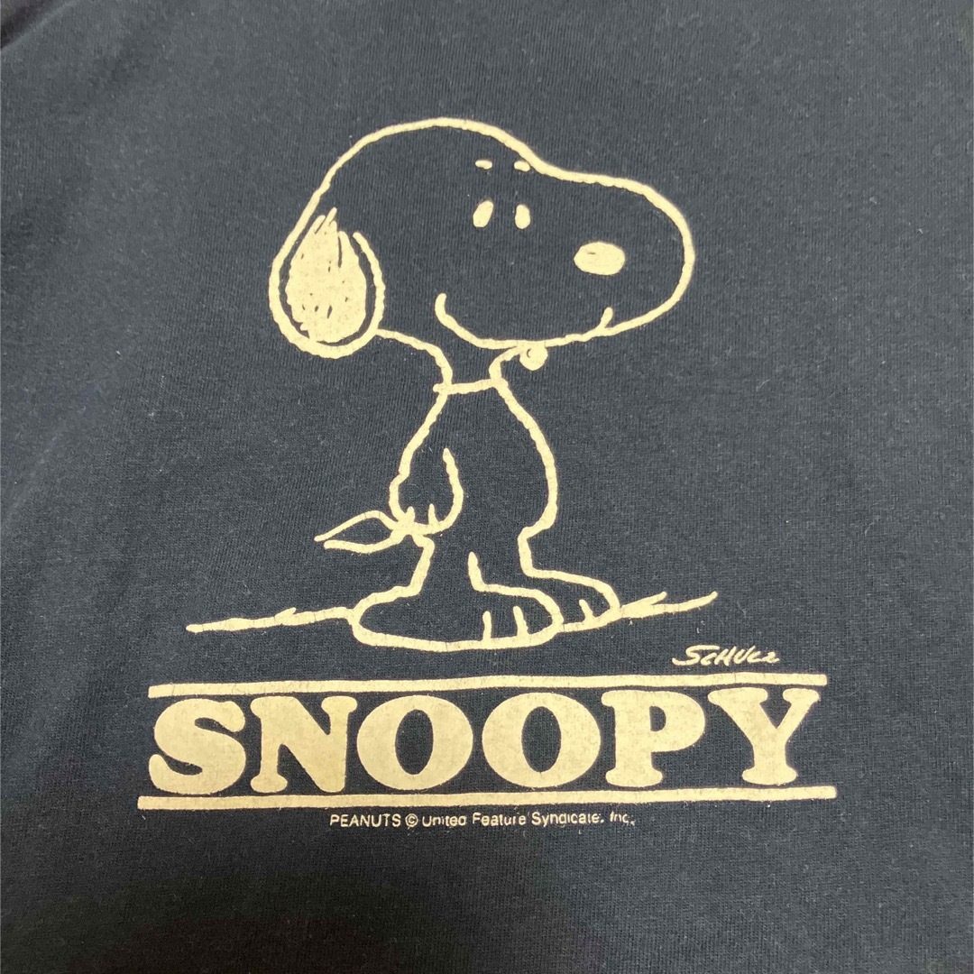 PEANUTS(ピーナッツ)のTシャツ　七分袖　ネイビー　スヌーピー レディースのトップス(Tシャツ(長袖/七分))の商品写真