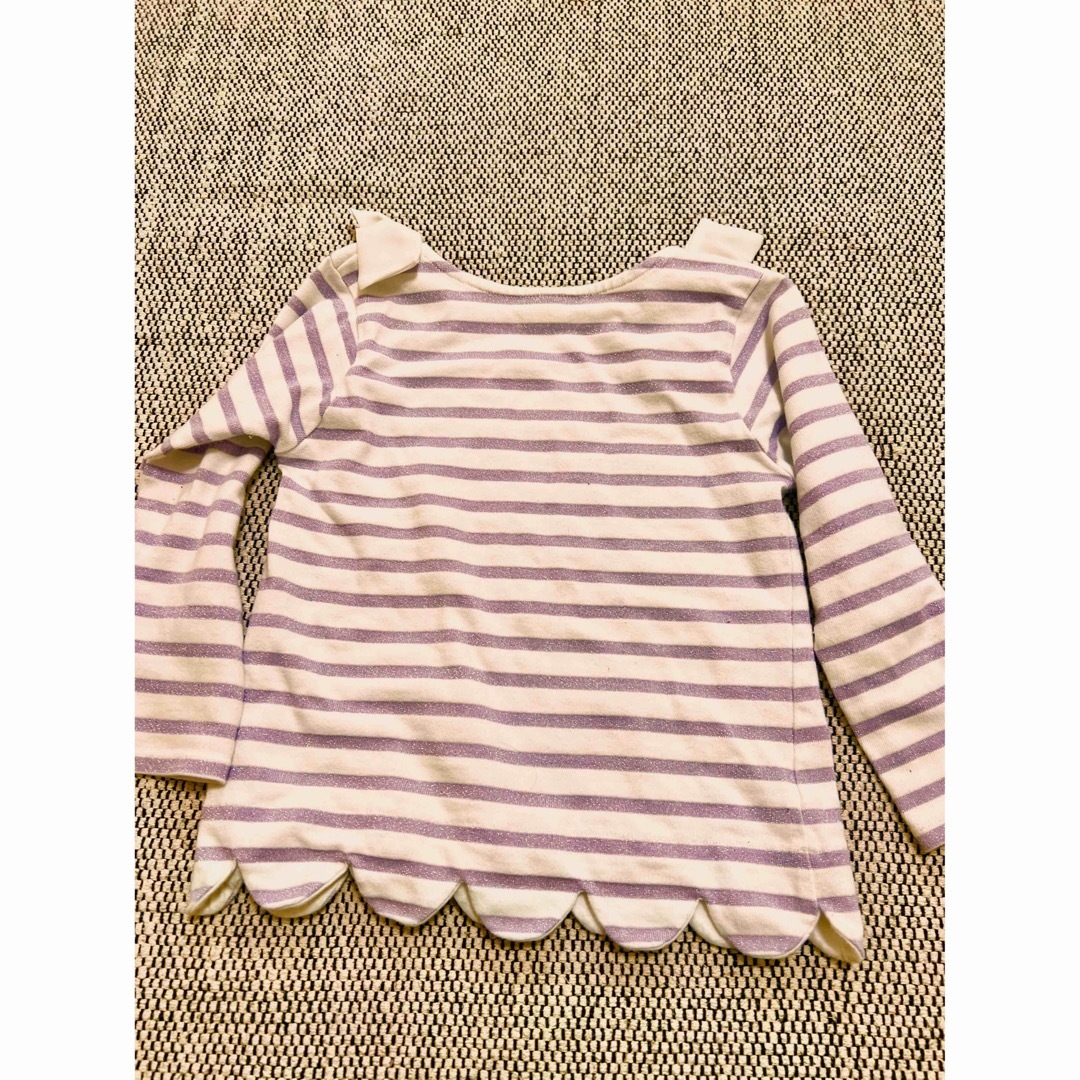 petit main(プティマイン)のプティマイン　スカラップ　130 キッズ/ベビー/マタニティのキッズ服女の子用(90cm~)(Tシャツ/カットソー)の商品写真