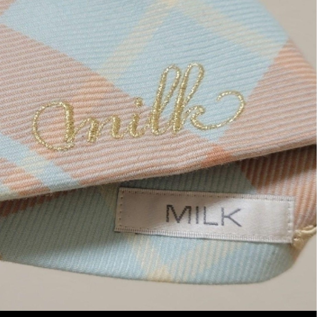 MILK(ミルク)のMILK ミルク GRACE チェック  ホスピタルキャップ ナースキャップ レディースの帽子(その他)の商品写真