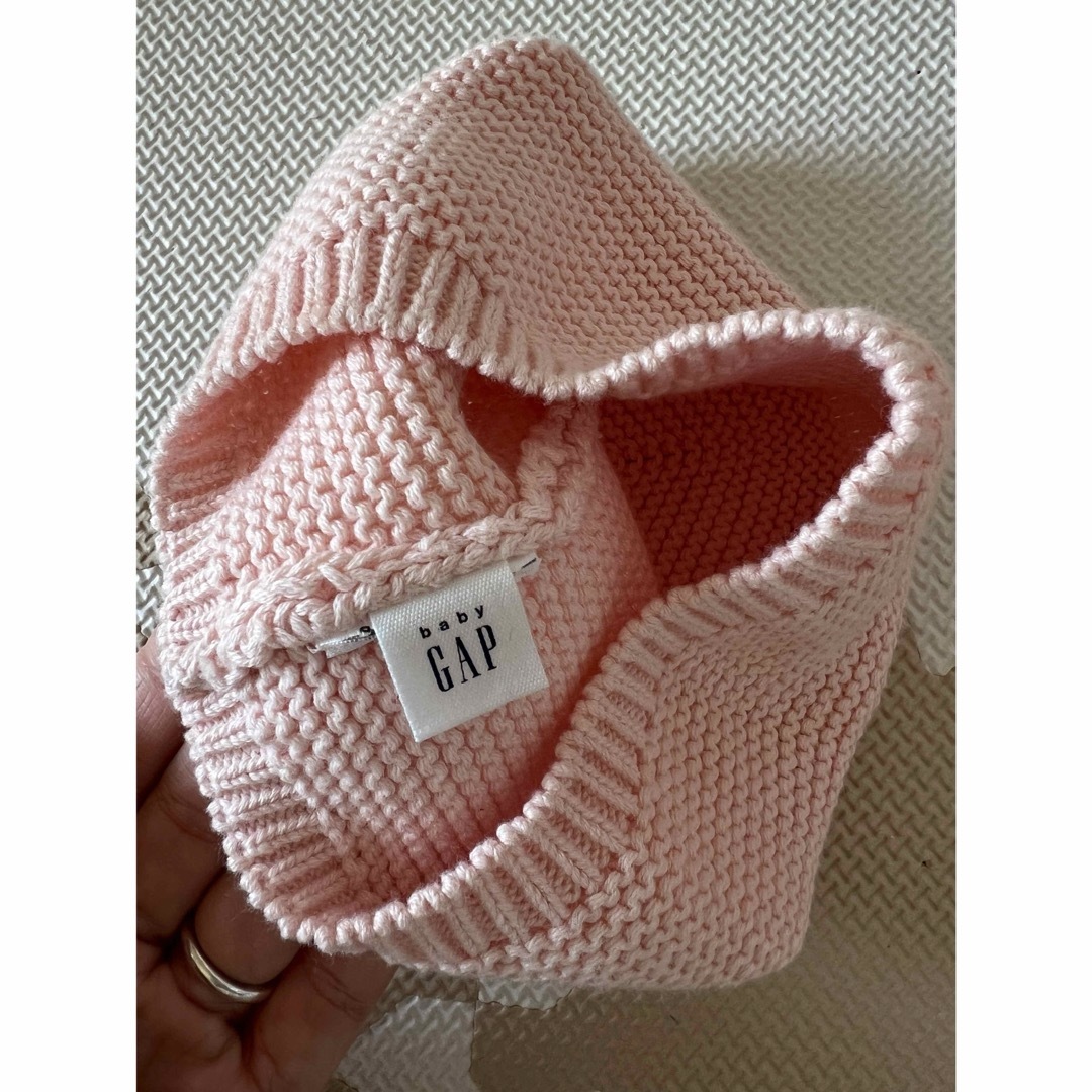 babyGAP(ベビーギャップ)のGAP くま ニット帽 キッズ/ベビー/マタニティのこども用ファッション小物(帽子)の商品写真