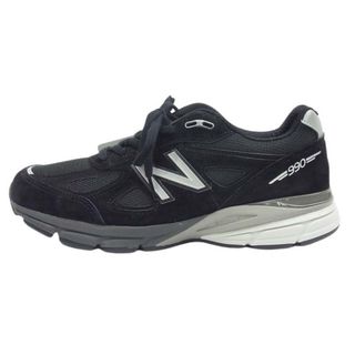 ニューバランス(New Balance)のNEW BALANCE ニューバランス スニーカー U990BL4 USA製 990 V4 スエード ローカット スニーカー ブラック系 26.5cm【新古品】【未使用】【中古】(スニーカー)