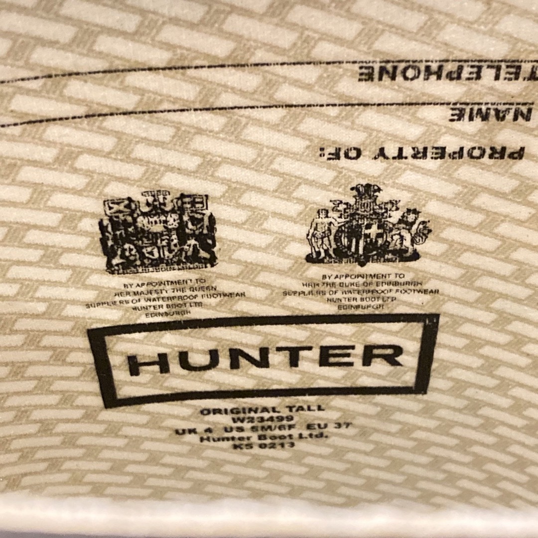 HUNTER(ハンター)のHUNTER ハンター レインブーツ オリジナルトール UK4 レディースの靴/シューズ(レインブーツ/長靴)の商品写真