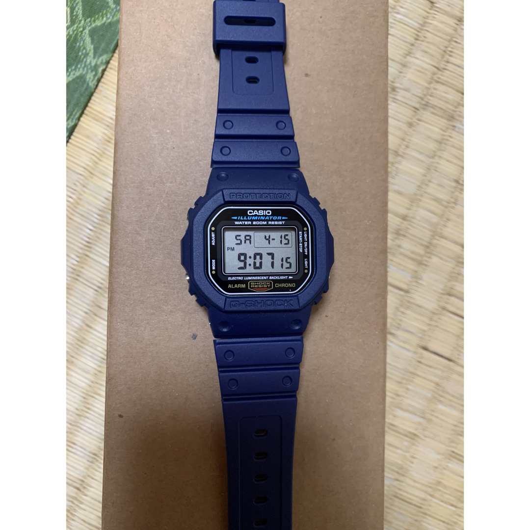 DW-5600 系ベルベゼ　ベルト　ベゼル　ブルー　ネイビー　青　復刻スピード メンズの時計(ラバーベルト)の商品写真