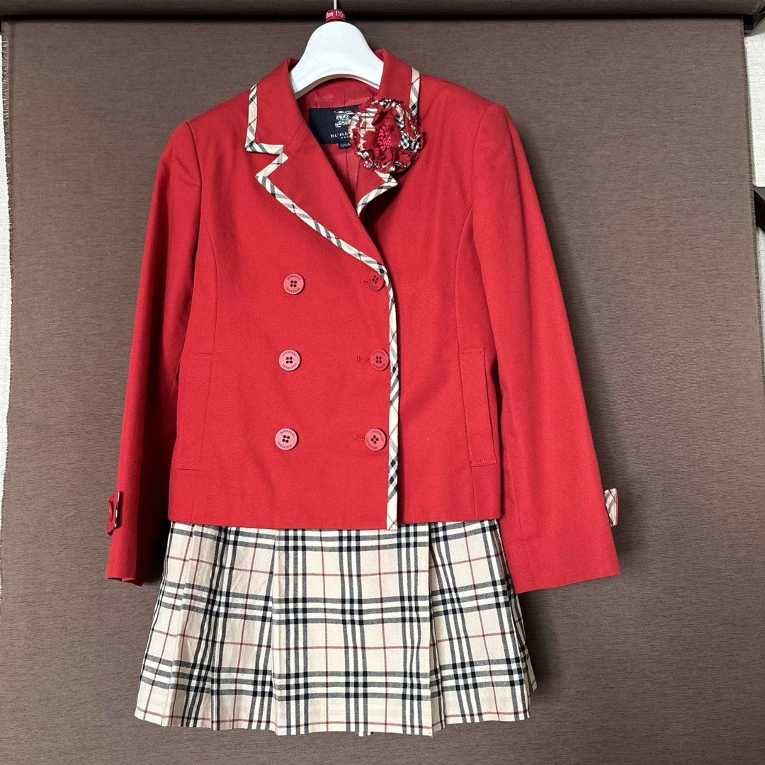 BURBERRY(バーバリー)のバーバリー　ジャケット　スカート　120 入学式 キッズ/ベビー/マタニティのキッズ服女の子用(90cm~)(ドレス/フォーマル)の商品写真