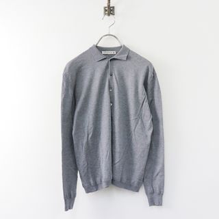 ミナペルホネン(mina perhonen)の美品 ミナペルホネン mina perhonen neutraali usuva カーディガン 38/グレー コットン ニット 羽織り トップス【2400013768733】(カーディガン)