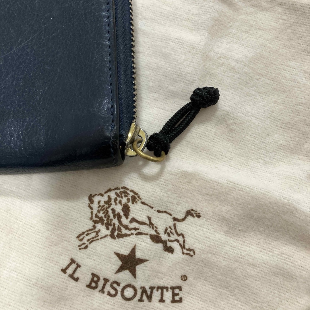 IL BISONTE(イルビゾンテ)のイルビゾンテ　長財布　ネイビー メンズのファッション小物(長財布)の商品写真