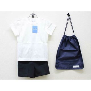 ファミリア(familiar)の【新入荷!】新品 未使用品/現行▽ファミリア/familiar▽110cm 体操服上下セット 白＆濃紺 収納袋付き フォーマル お受験 行動観察 行動試験 お稽古 スクール 子供服 キッズ kids 男の子 女の子 fml 222042(その他)