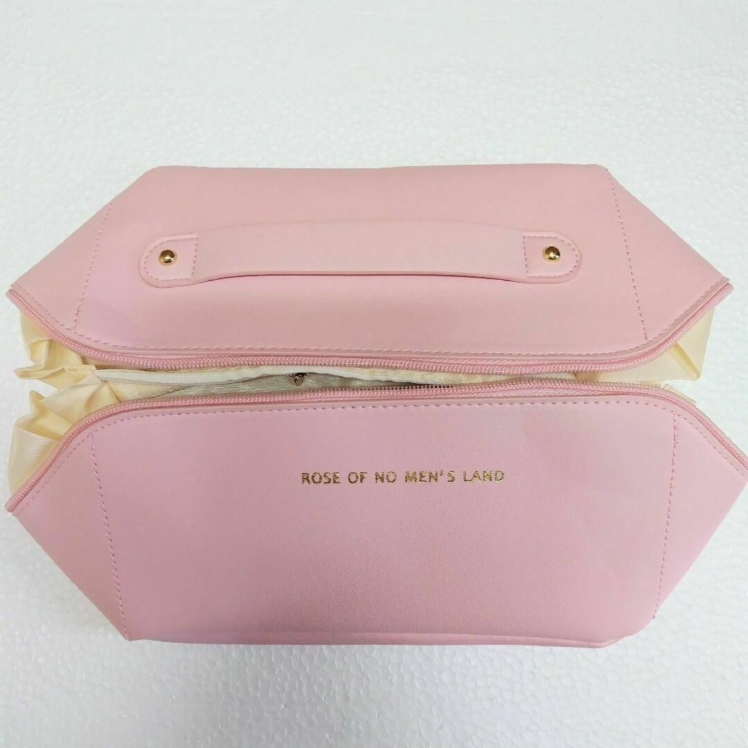 メイクポーチ コスメポーチ 大容量 ピンク レディースのファッション小物(ポーチ)の商品写真