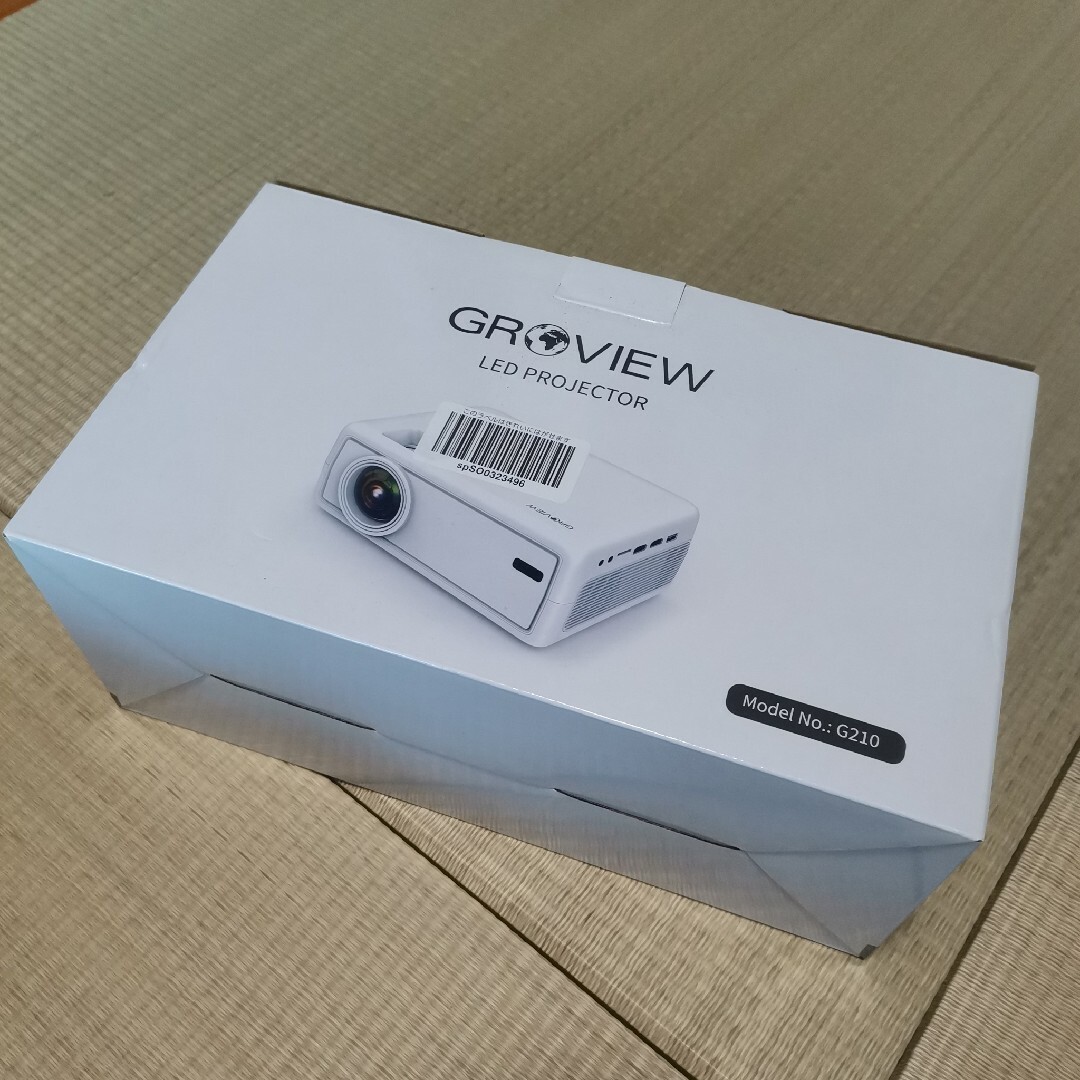 【美品】LED PROJECTOR GROVIEW G210 スマホ/家電/カメラのテレビ/映像機器(プロジェクター)の商品写真