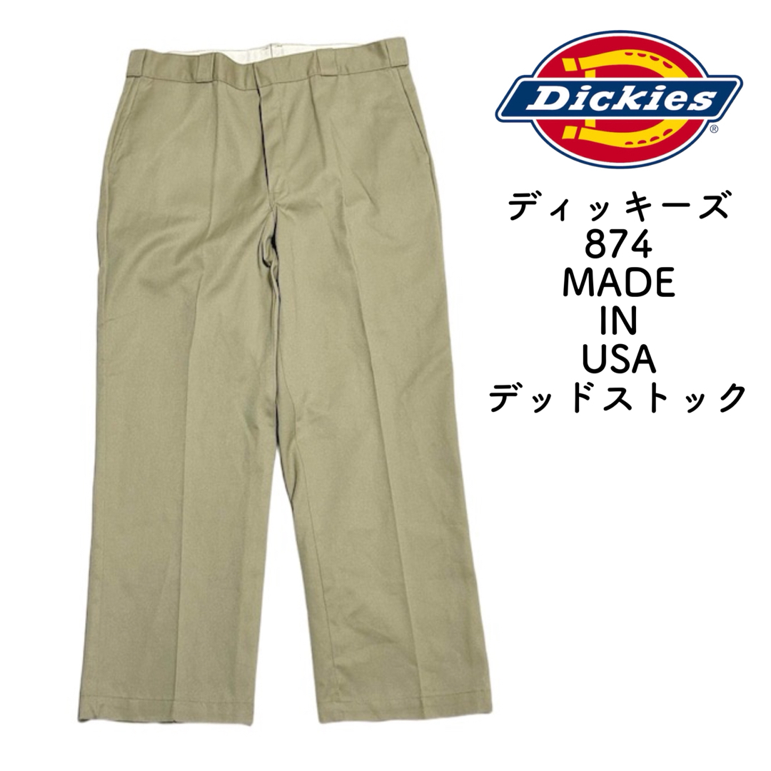 Dickies(ディッキーズ)のUSA製 デッドストック 90s DICKIES ディッキーズ ワークパンツ メンズのパンツ(ワークパンツ/カーゴパンツ)の商品写真