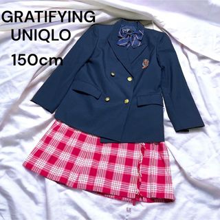 GRATIFYING UNIQLO キッズフォーマル　卒服　150 金ボタン(ドレス/フォーマル)