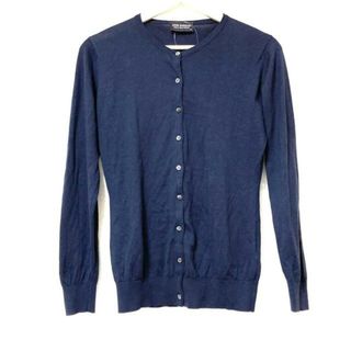 ジョンスメドレー(JOHN SMEDLEY)のJOHN SMEDLEY(ジョンスメドレー) カーディガン サイズM レディース - ネイビー 長袖(カーディガン)