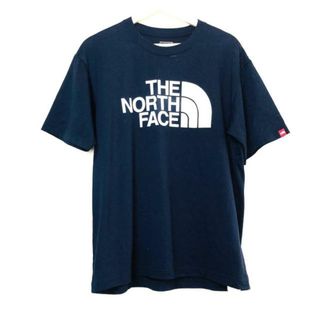 ザノースフェイス(THE NORTH FACE)のTHE NORTH FACE(ノースフェイス) 半袖Tシャツ サイズL メンズ - ダークネイビー×白(Tシャツ/カットソー(半袖/袖なし))