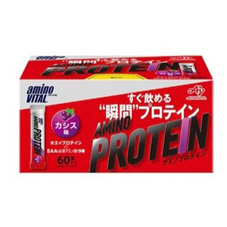 アジノモト(味の素)のアミノプロテイン　カシス味　60本入り　賞味期限2025年1月以降　匿名配送(アミノ酸)