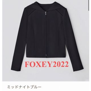 FOXEY - FOXEY フォクシー サイドプリーツニットドレスワンピース