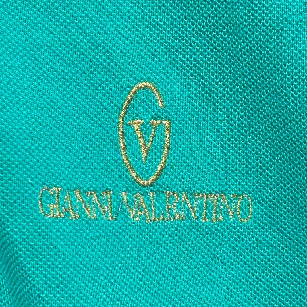 GIANNI VALENTINO(ジャンニバレンチノ)のGIANNI VALENTINO ジャンニバレンチノ　ポロシャツ　グリーン　Ｌ レディースのトップス(ポロシャツ)の商品写真
