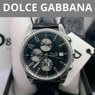 ドルチェアンドガッバーナ(DOLCE&GABBANA)の定価9万円　DOLCEGABBANA SANDPIPER　腕時計　メンズ　動作品(腕時計(アナログ))