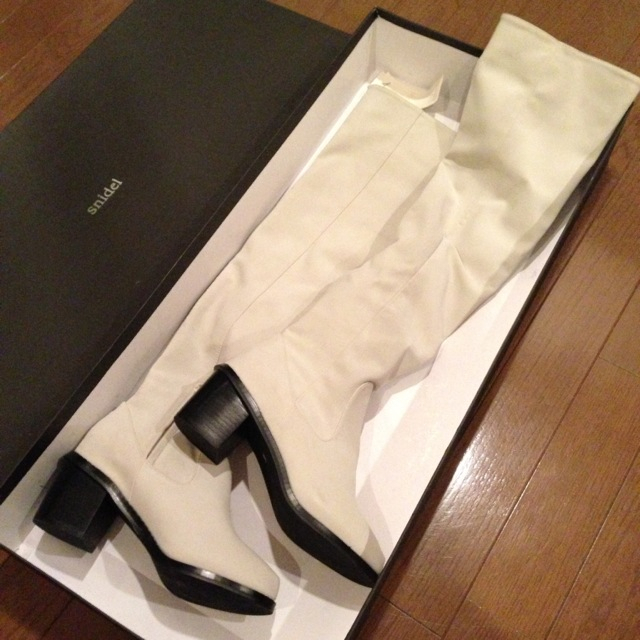 SNIDEL(スナイデル)の完売♪snidelニーハイブーツ紗栄子 レディースの靴/シューズ(ブーツ)の商品写真