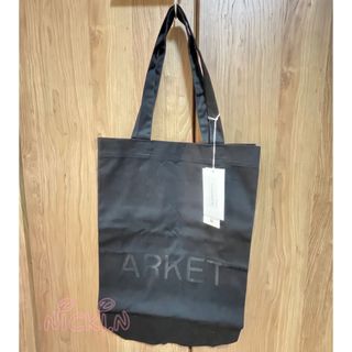 エイチアンドエム(H&M)のARKET トートバッグ ☆KOREA☆BLACK(トートバッグ)