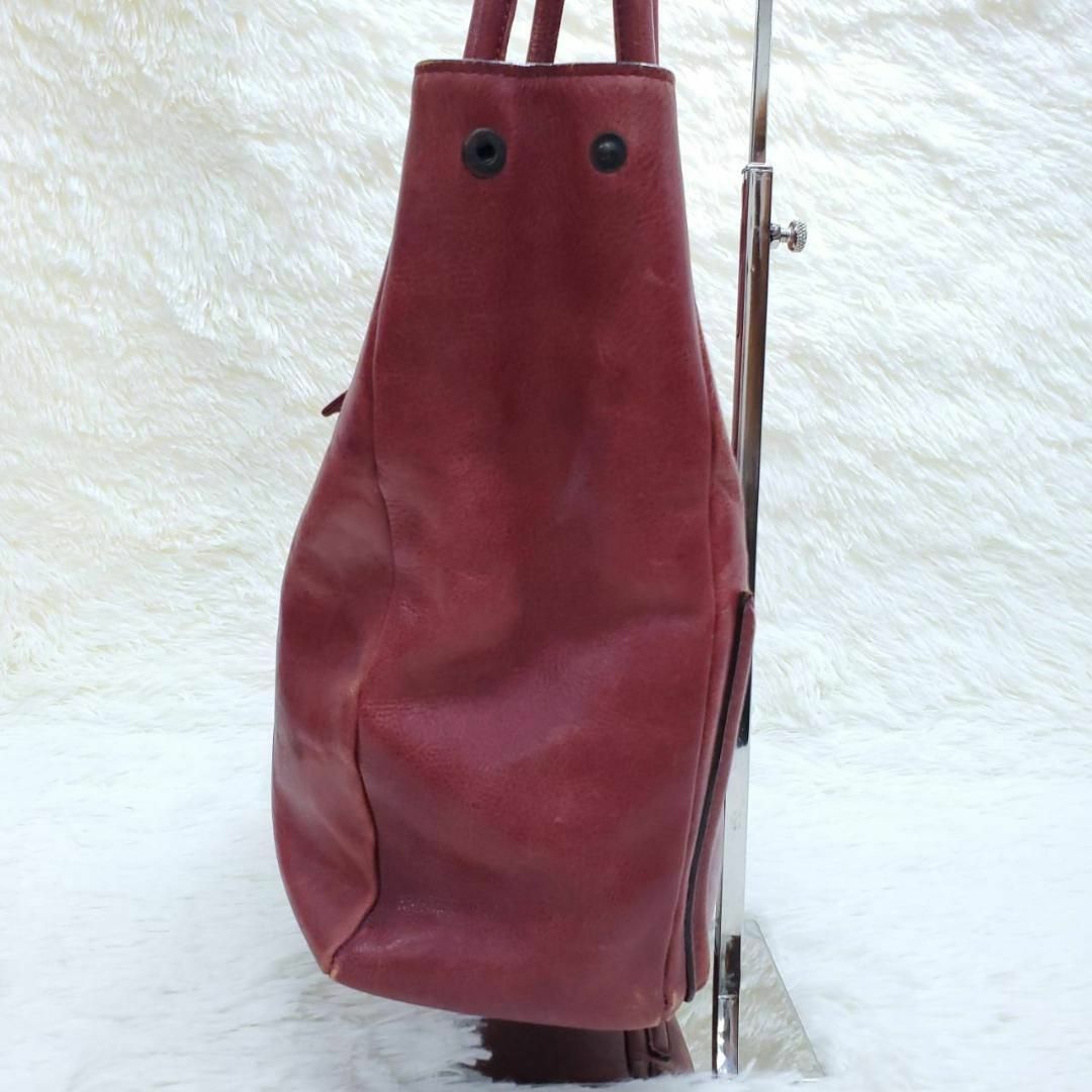 Dakota(ダコタ)のダコタ　オールレザー　トートバック　赤茶系　A4収納可　本革 レディースのバッグ(トートバッグ)の商品写真