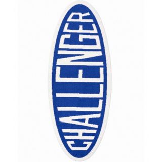 レア 青 CHALLENGER OVAL LOGO MAT 新品未使用品 ブルーの通販 by