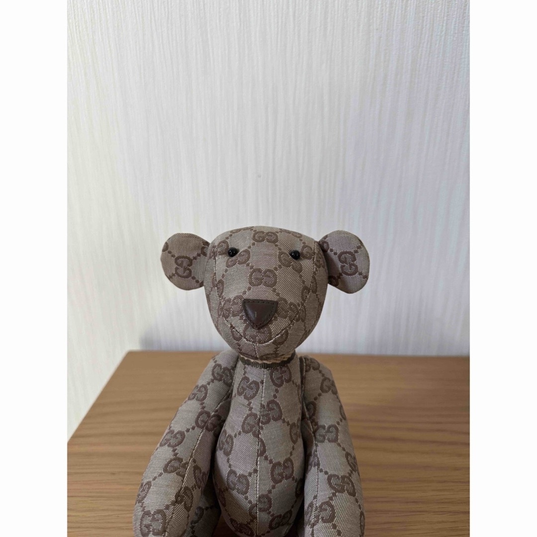 GUCCI グッチ GGキャンバス テディベア old - 置物 GUCCI グッチ GGキャンバス テディベア old - 置物